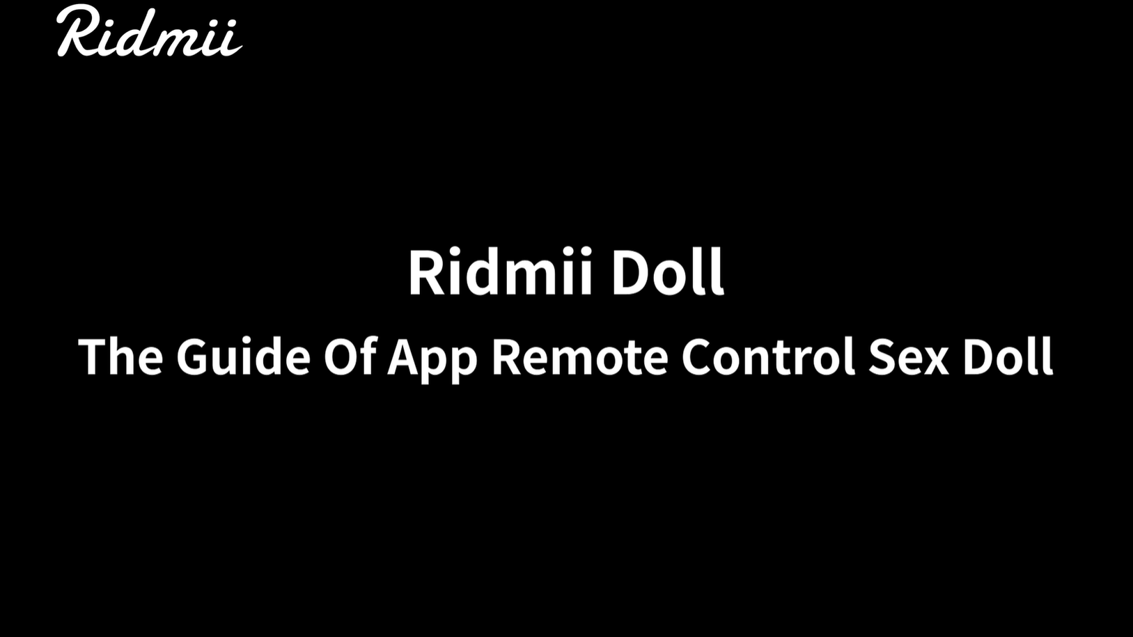 Advanced RIMII Sex Doll App-Controlled Tech  RIDMII