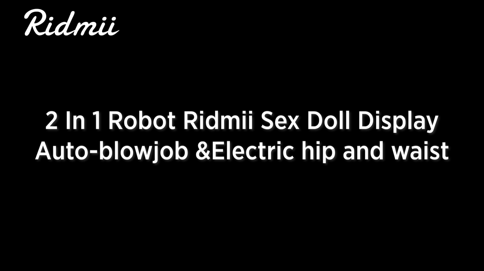 3 In 1 Robot Ridmii Sex Doll  RIDMII
